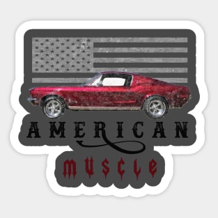 american muscle car Sticker